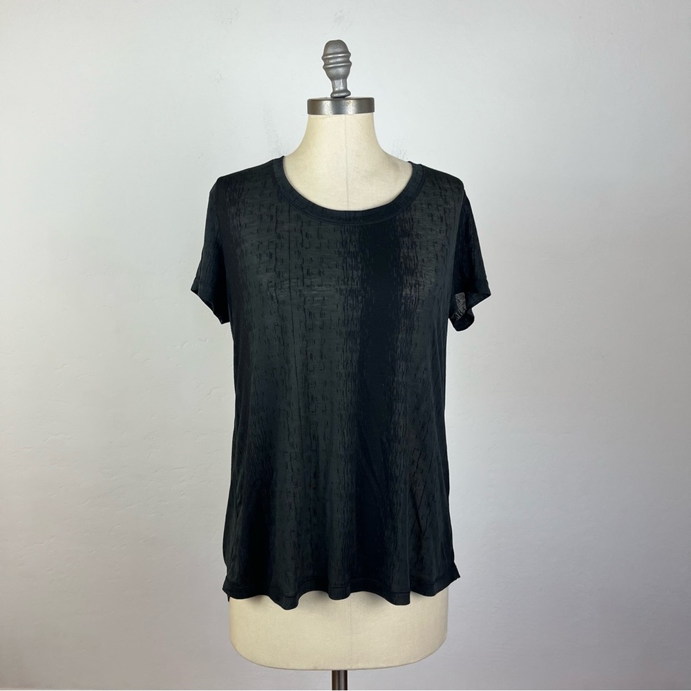 Lululemon Acid Wash Black Tee